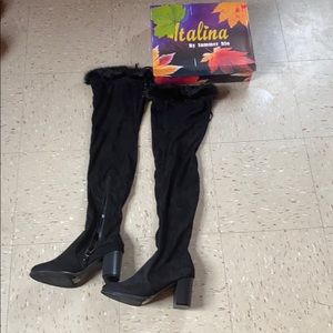 Thigh high booties